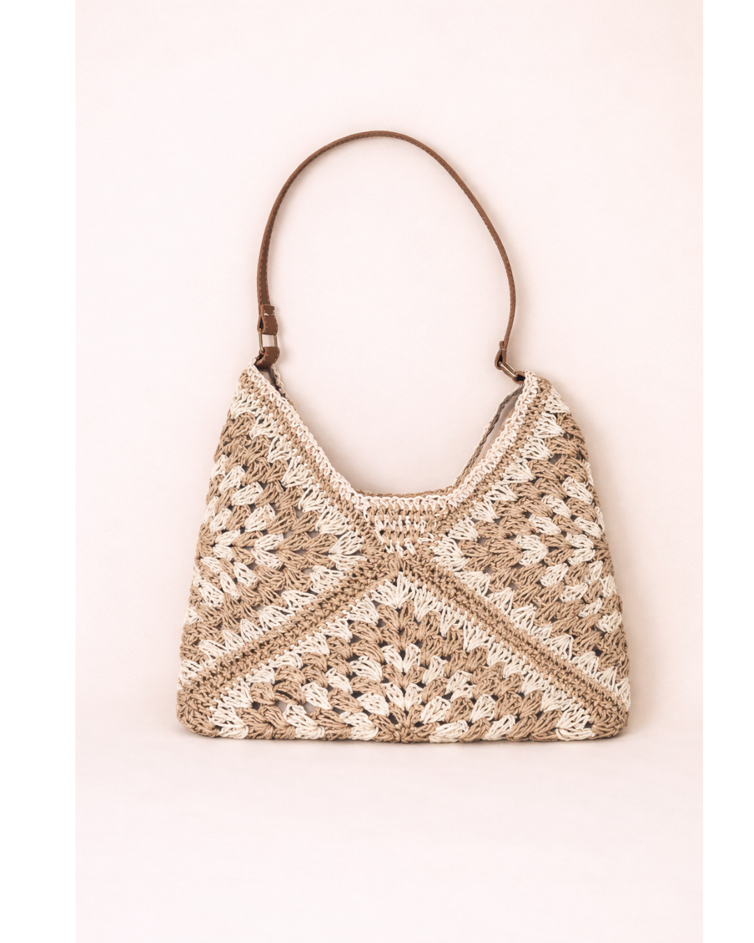Siena Woven Crochet Shoulder Bag
