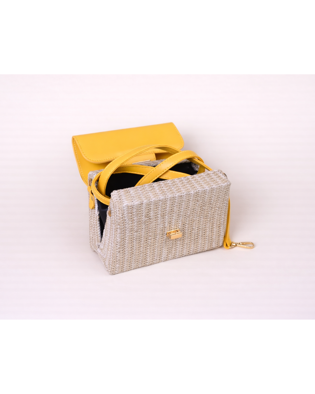 Soleil Élan Woven Top Handle Bag