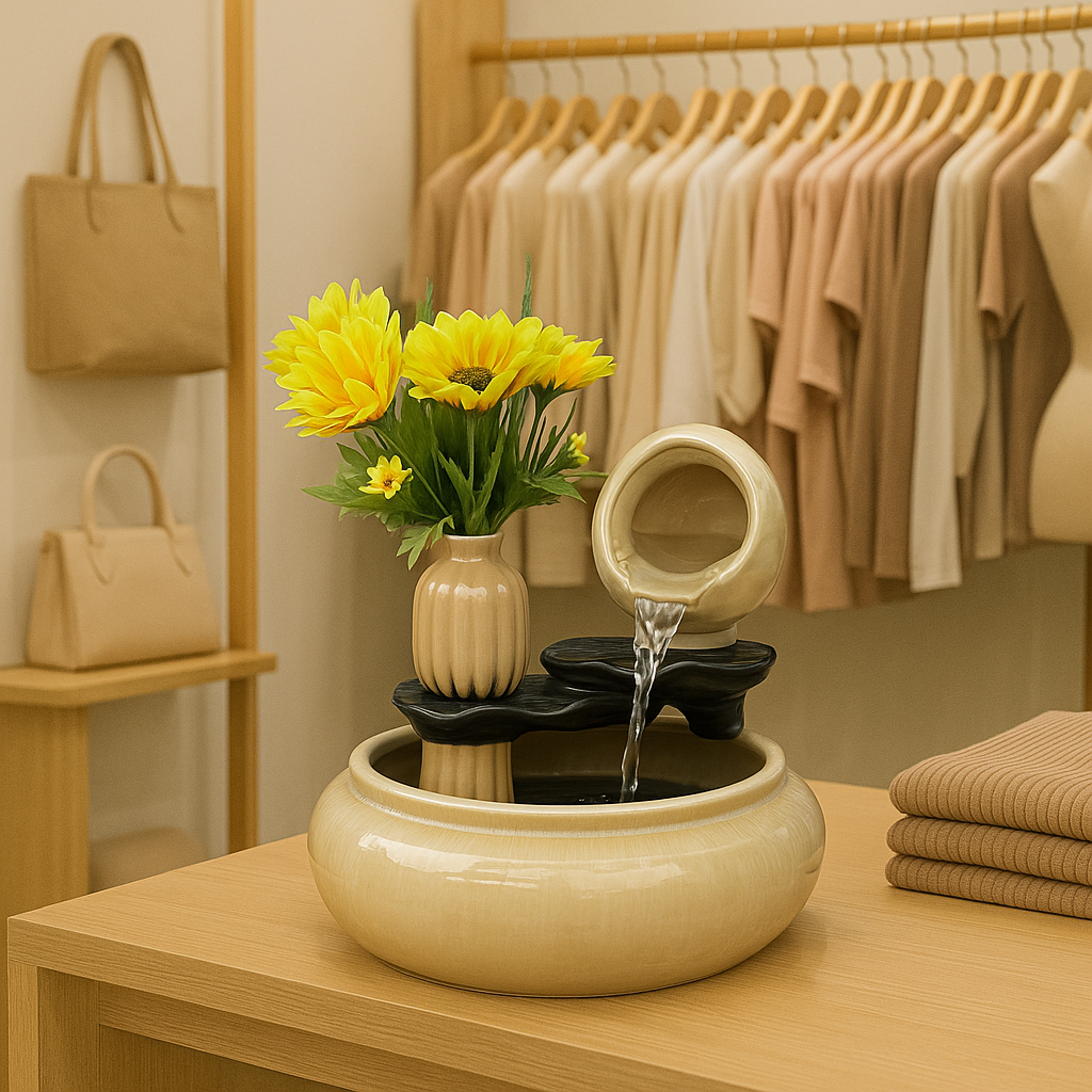 Surahi Ceramic Table Fountain