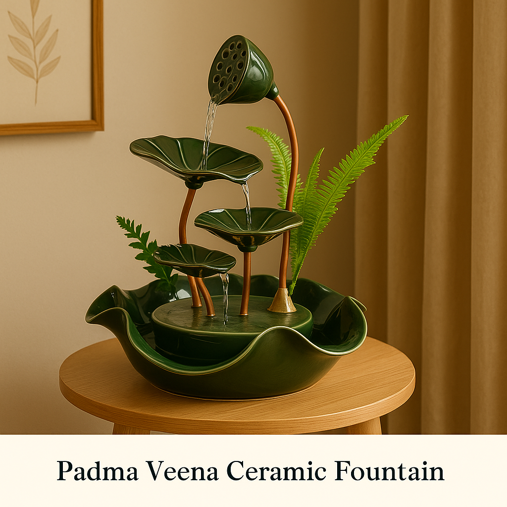 Padma Veena Ceramic Fountain