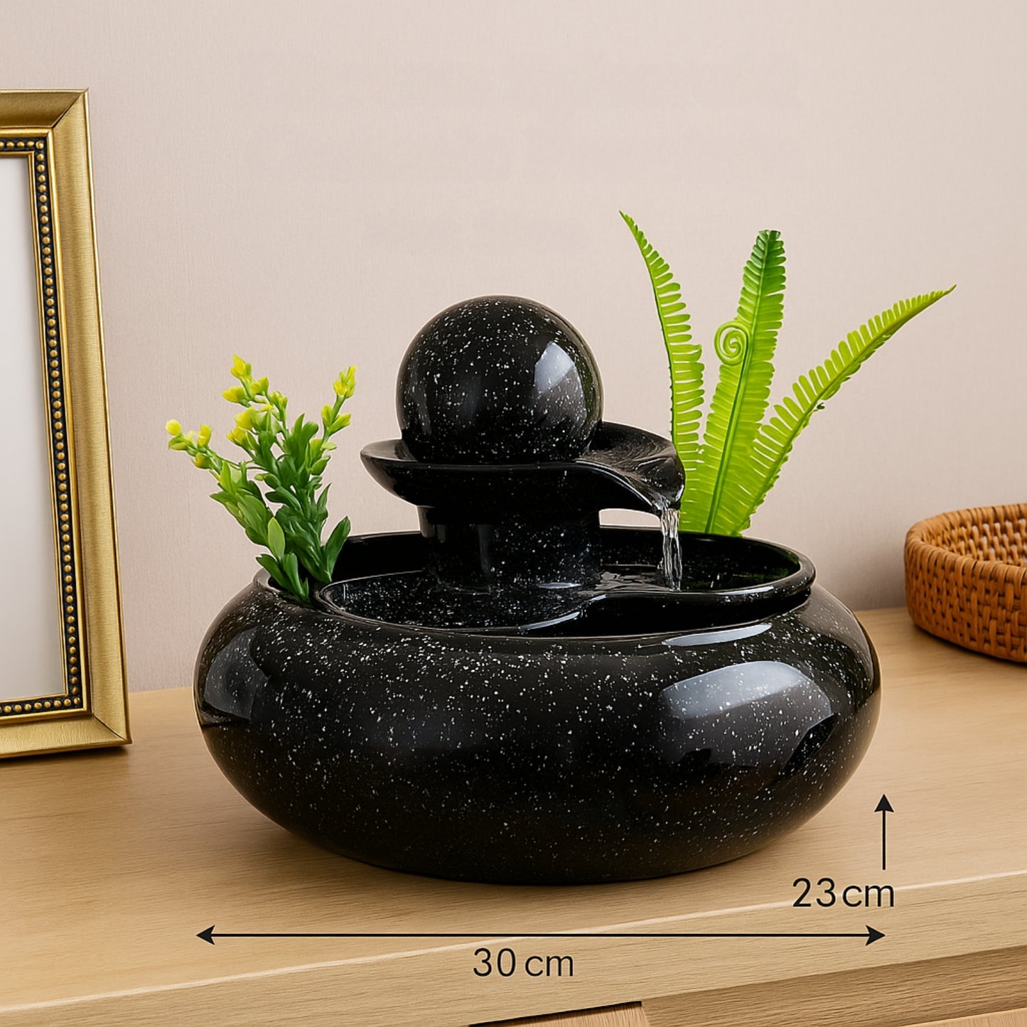 Kāla Drip Ceramic Fountain