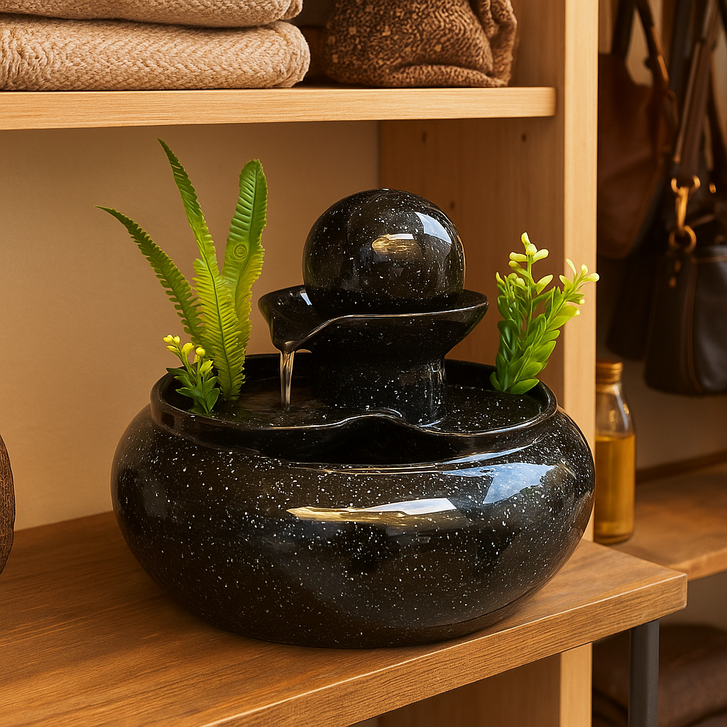 Kāla Drip Ceramic Fountain