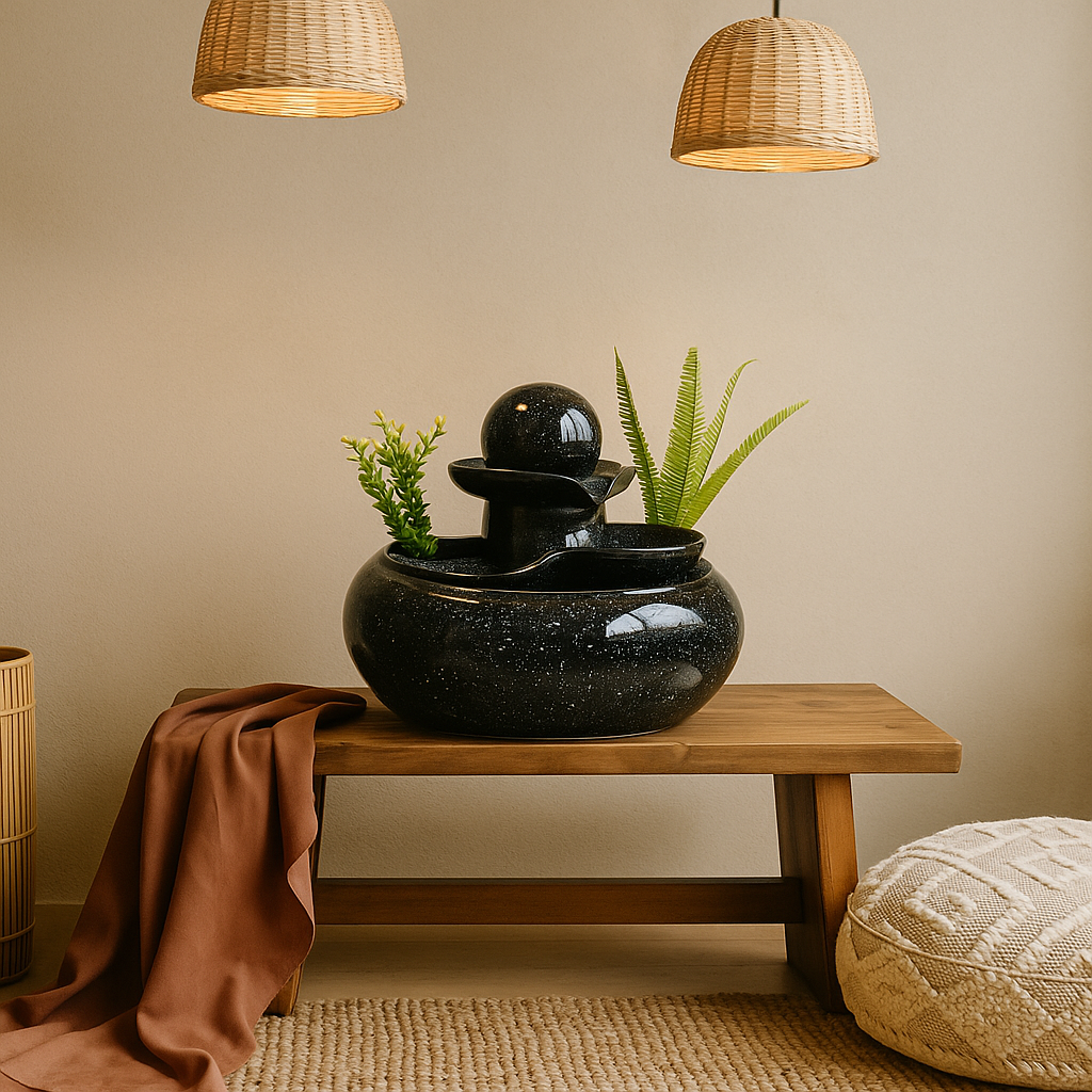 Kāla Drip Ceramic Fountain