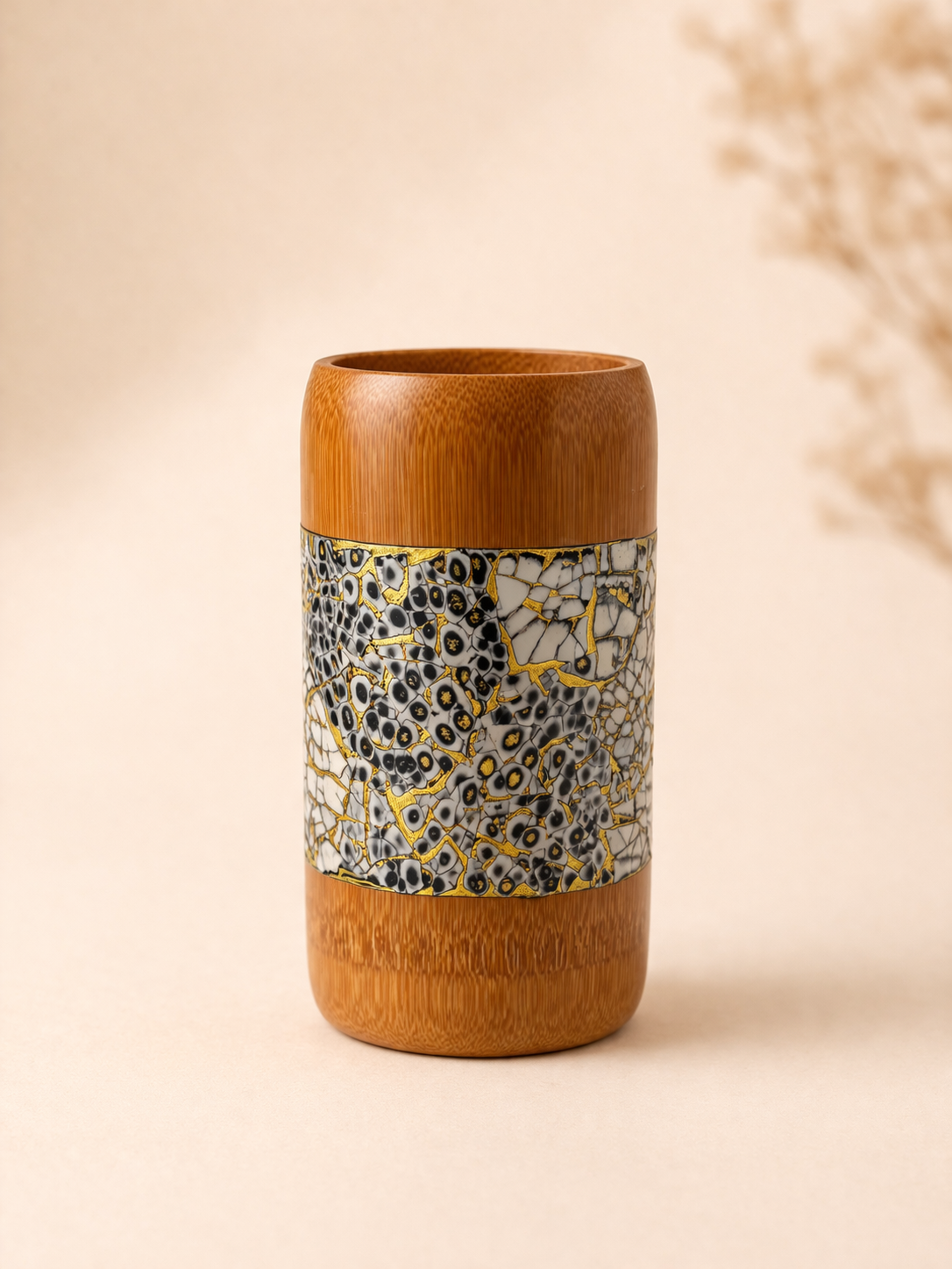 Aurelia Noir Kintsugi Bamboo Holder