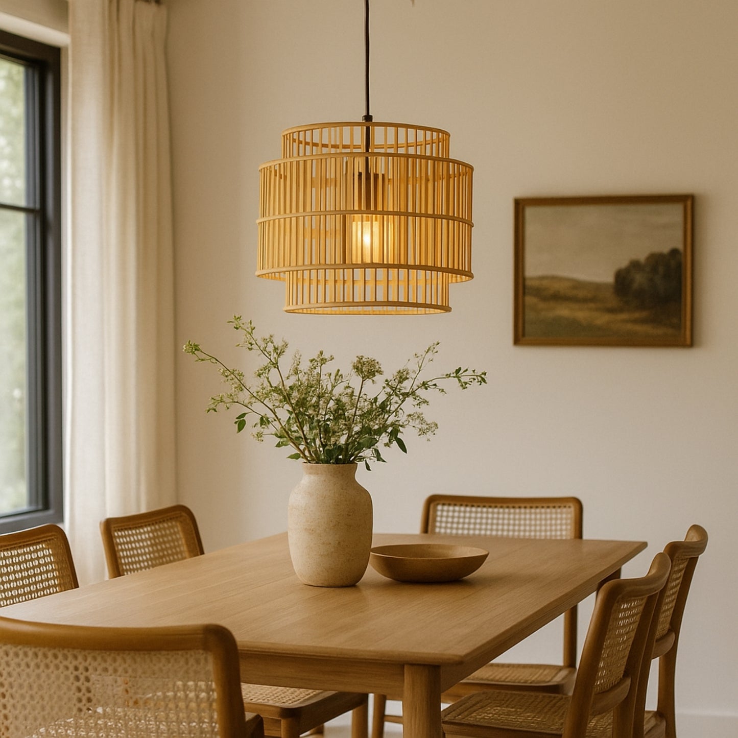 Kiva Tiered Bamboo Pendant