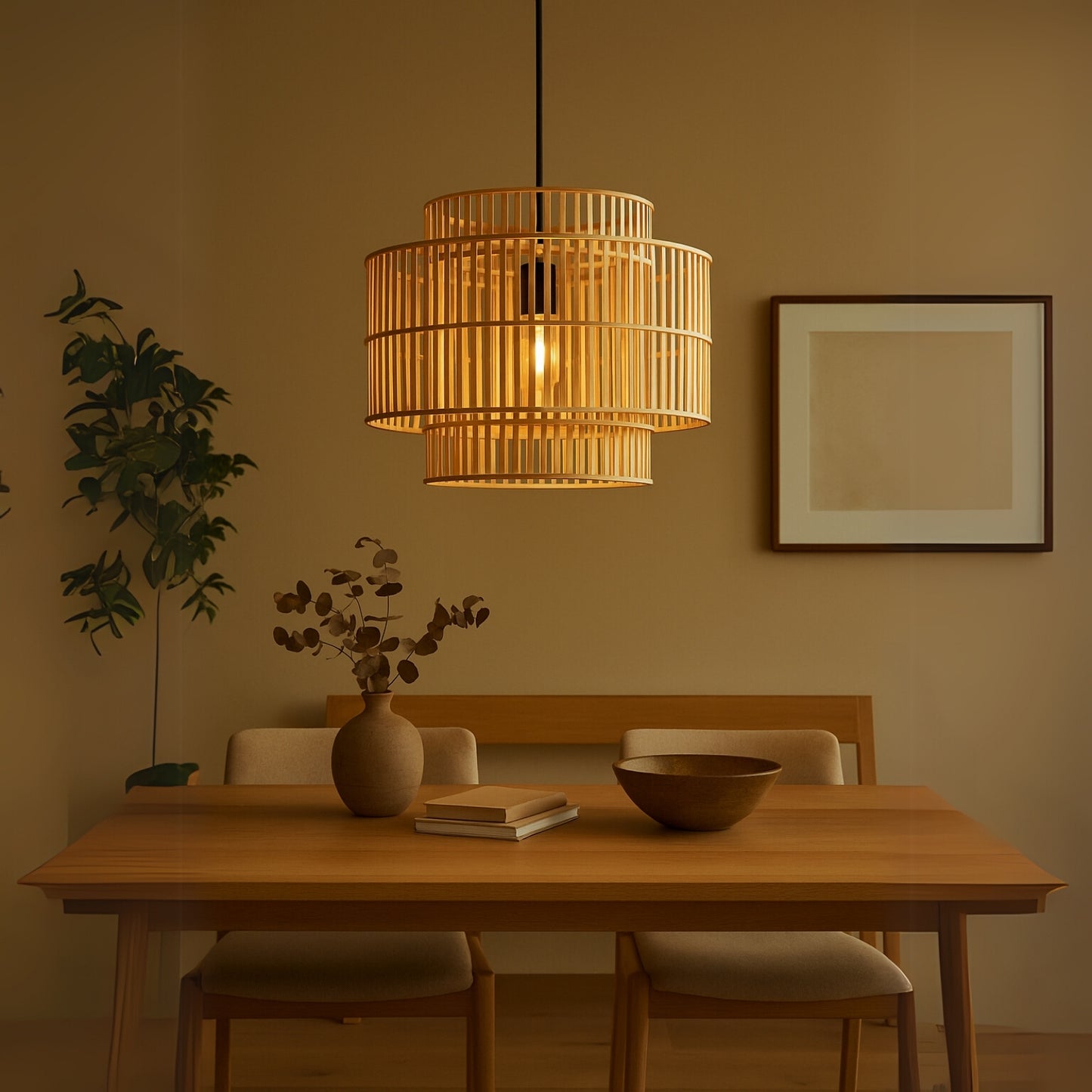 Kiva Tiered Bamboo Pendant