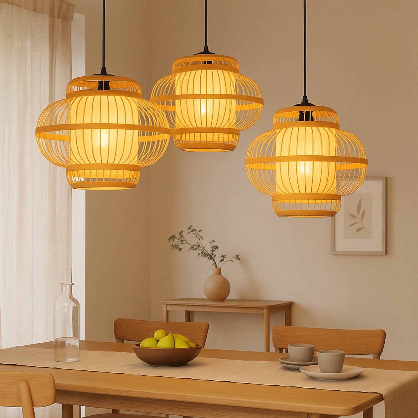 Kumo Orb – Bamboo Cloud Lantern