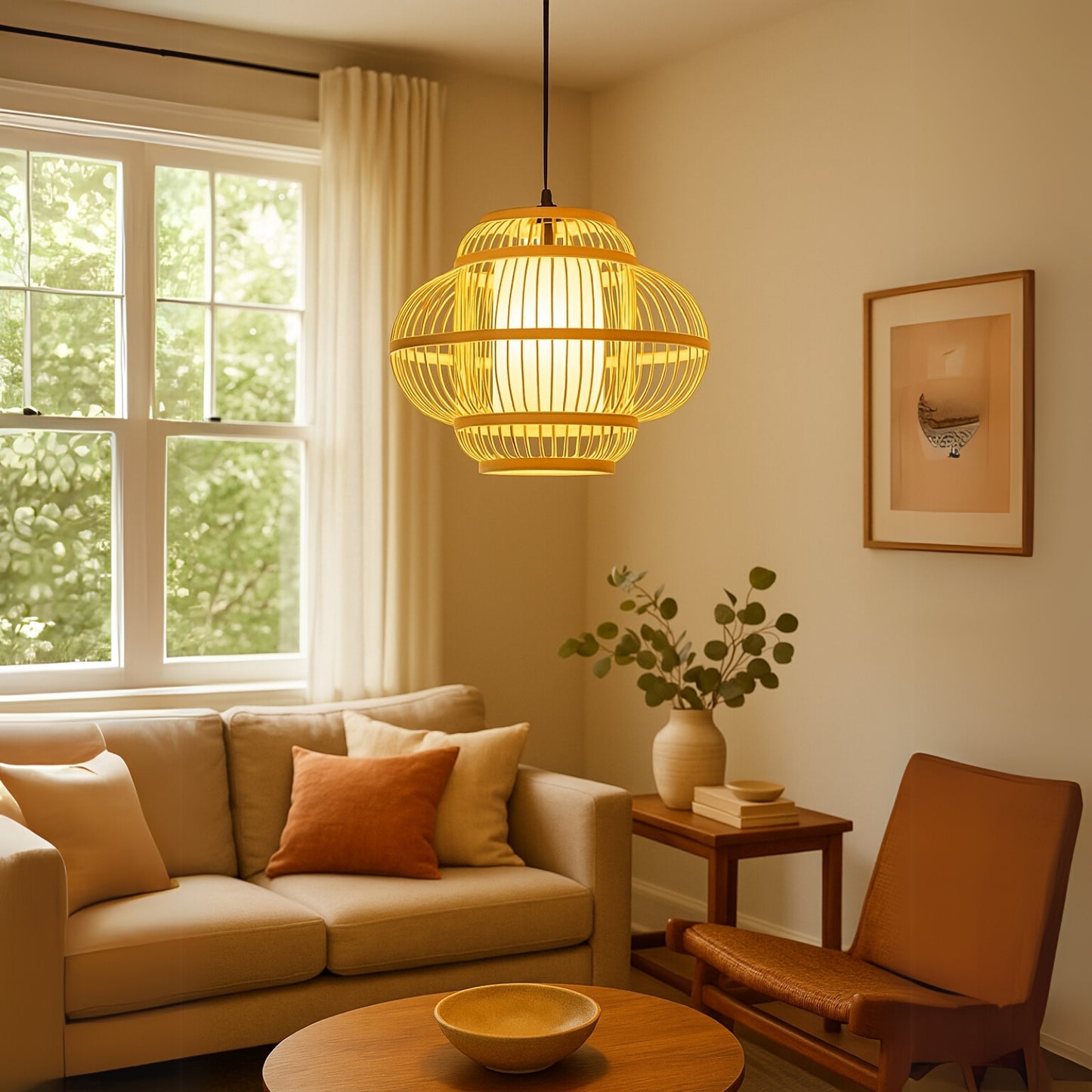 Kumo Orb – Bamboo Cloud Lantern