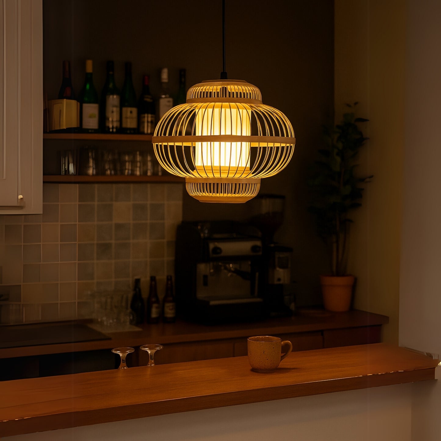Kumo Orb – Bamboo Cloud Lantern