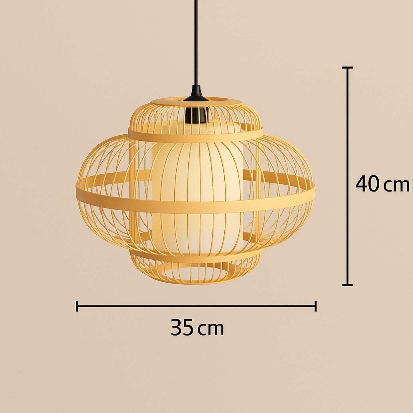Kumo Orb – Bamboo Cloud Lantern