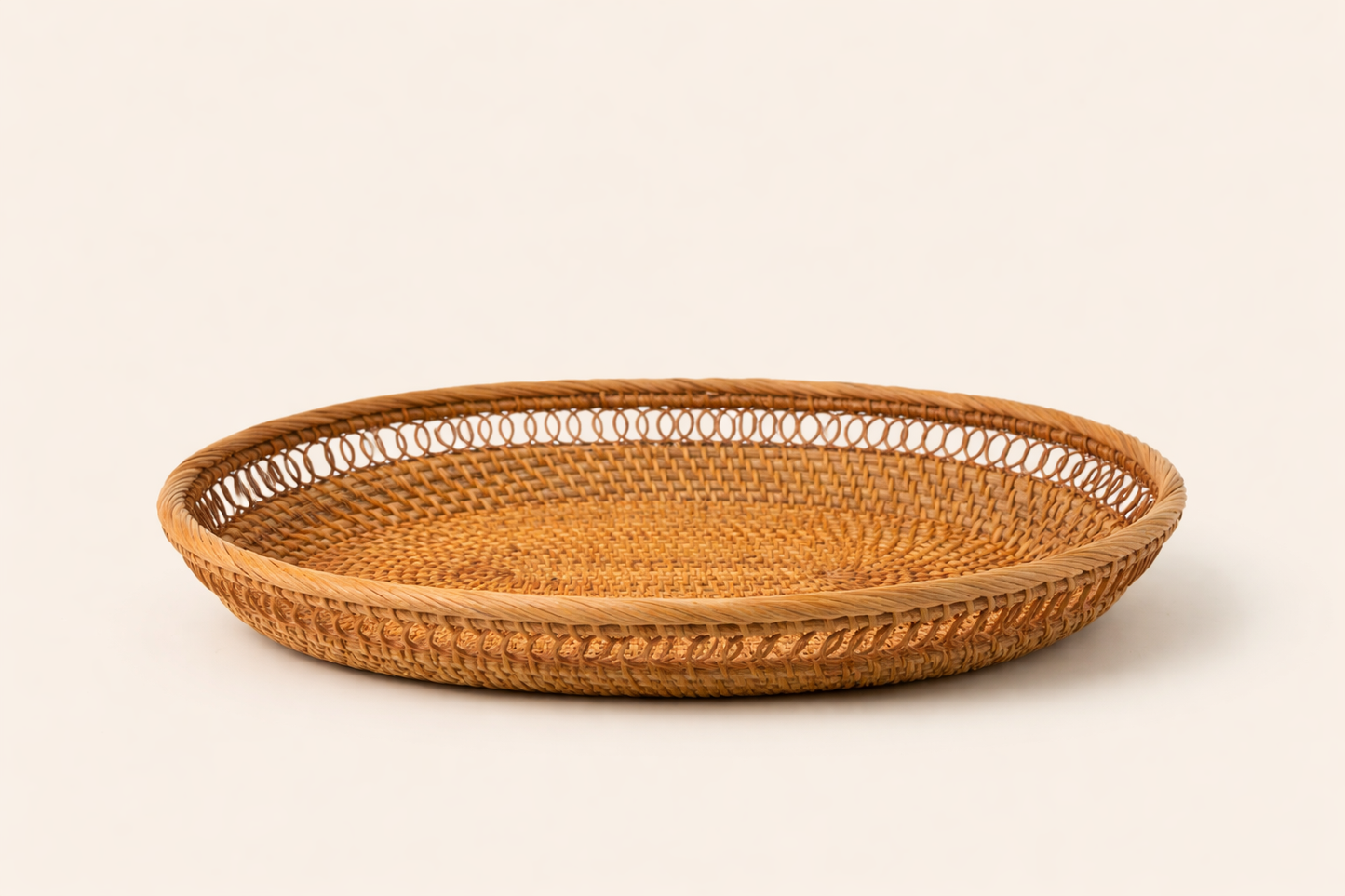 Elara Weave Handcrafted Rattan Oval Tray