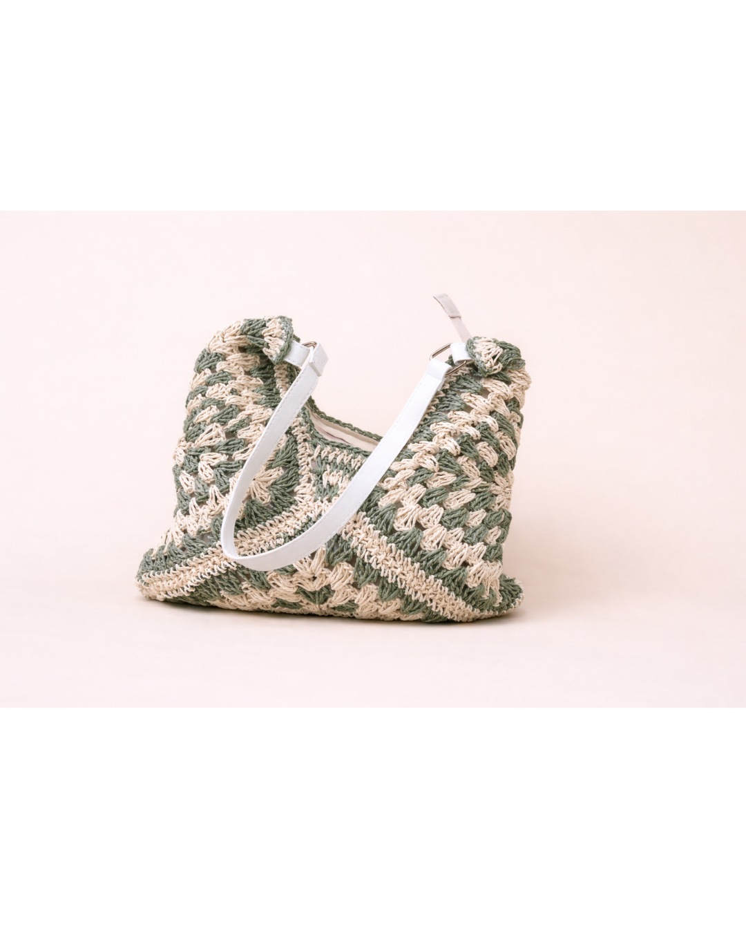 Sienna Geometric Crochet Shoulder Bag