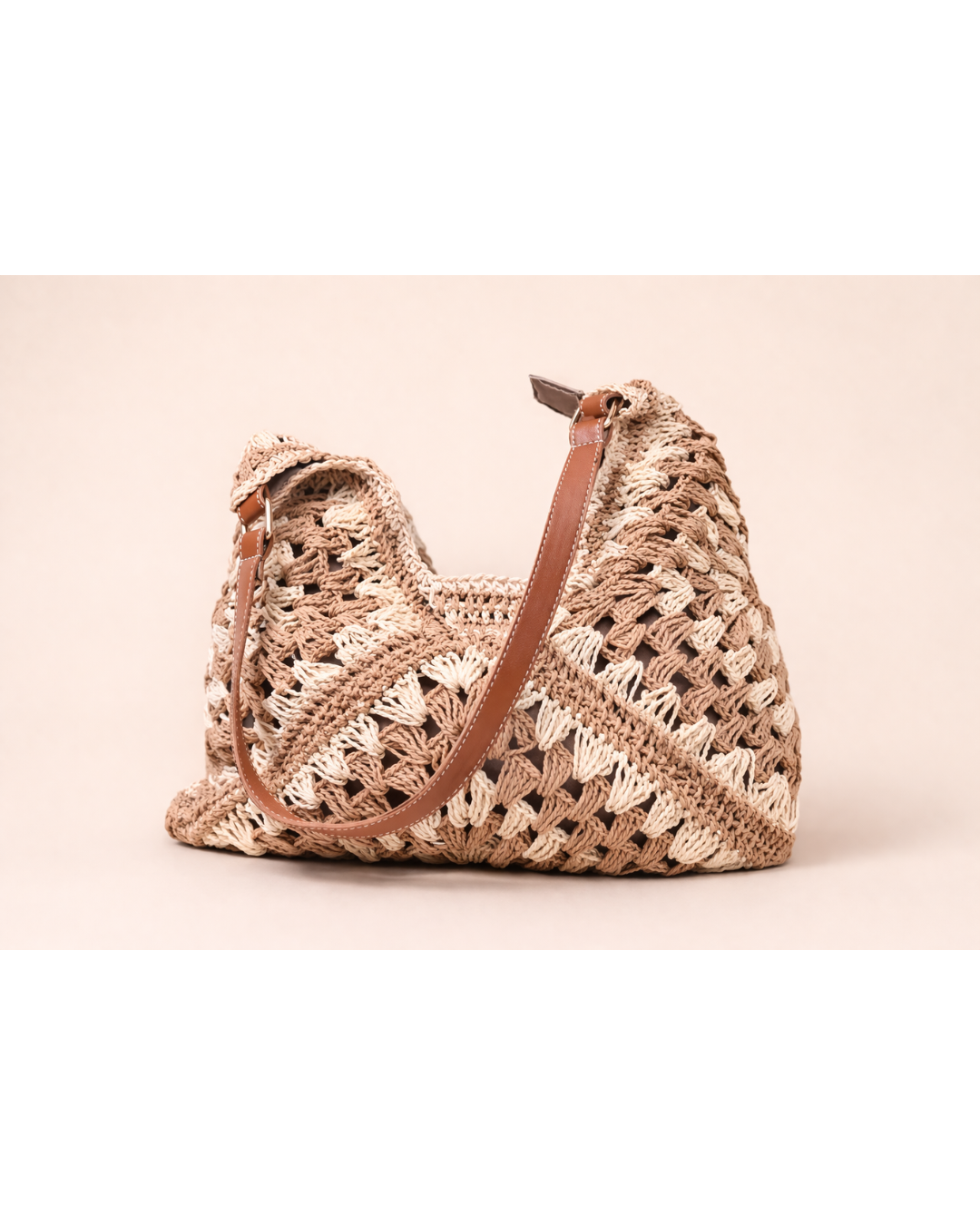 Siena Woven Crochet Shoulder Bag
