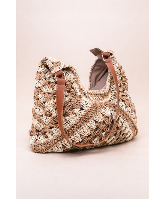 Siena Woven Crochet Shoulder Bag