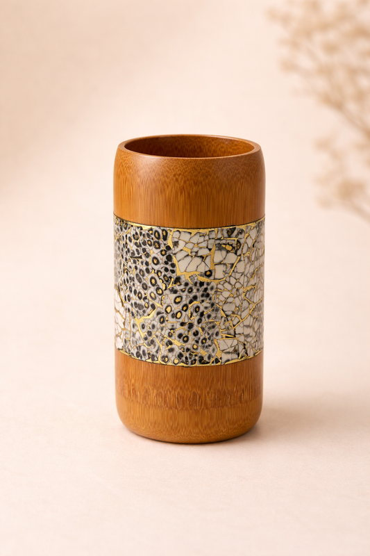 Aurelia Noir Kintsugi Bamboo Holder