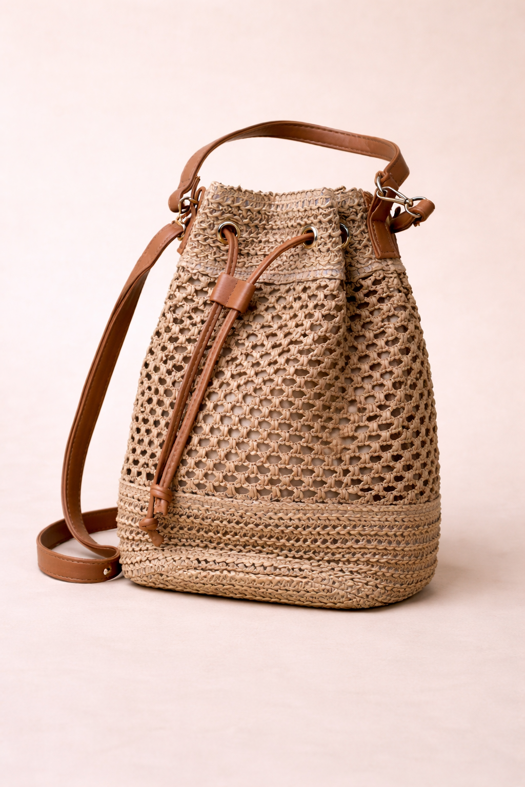 Siena Woven Bucket Bag