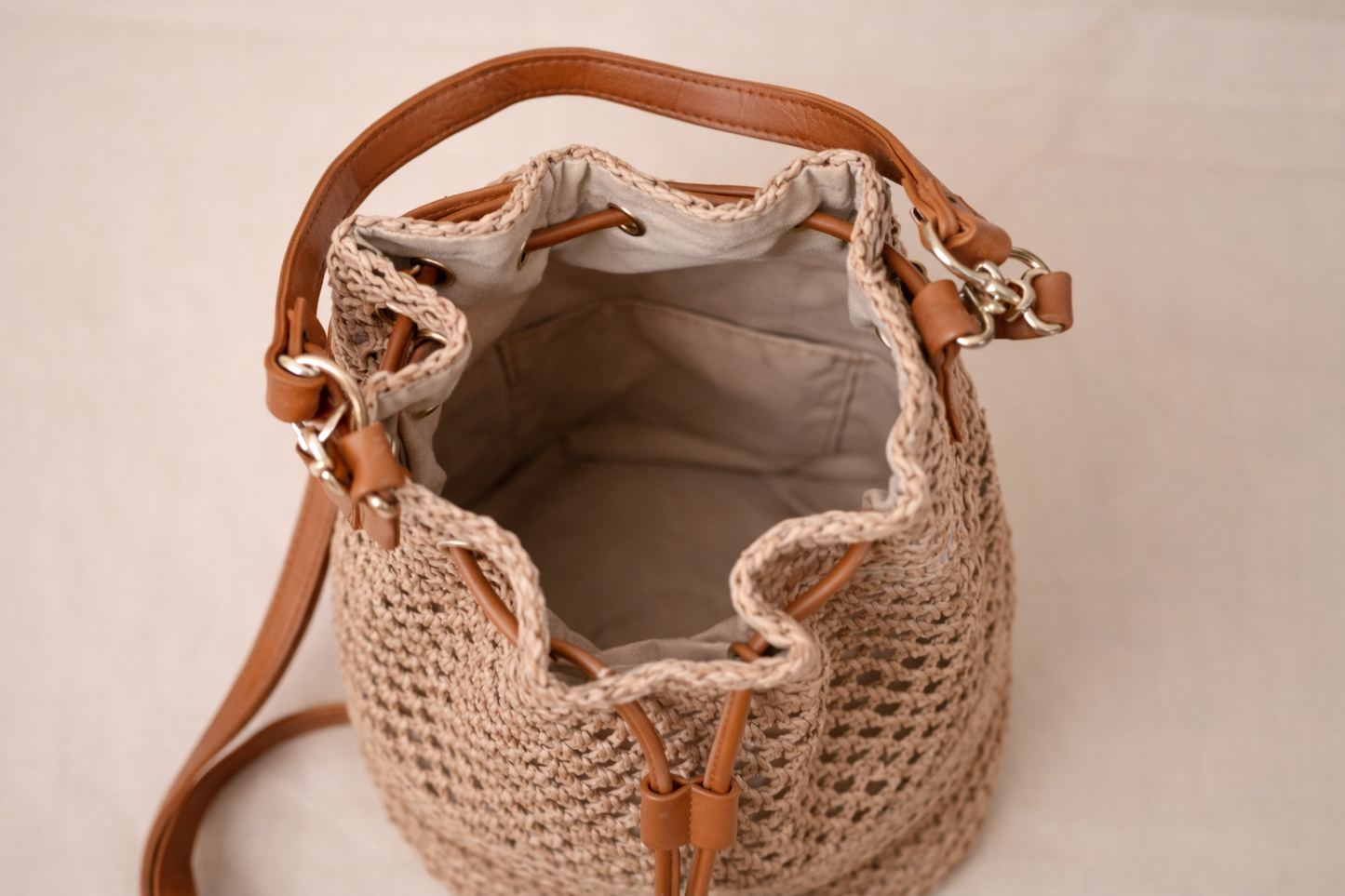 Siena Woven Bucket Bag