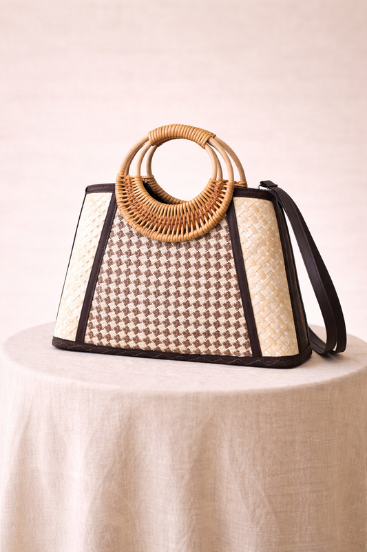 Siena Cane Top Handle Bag