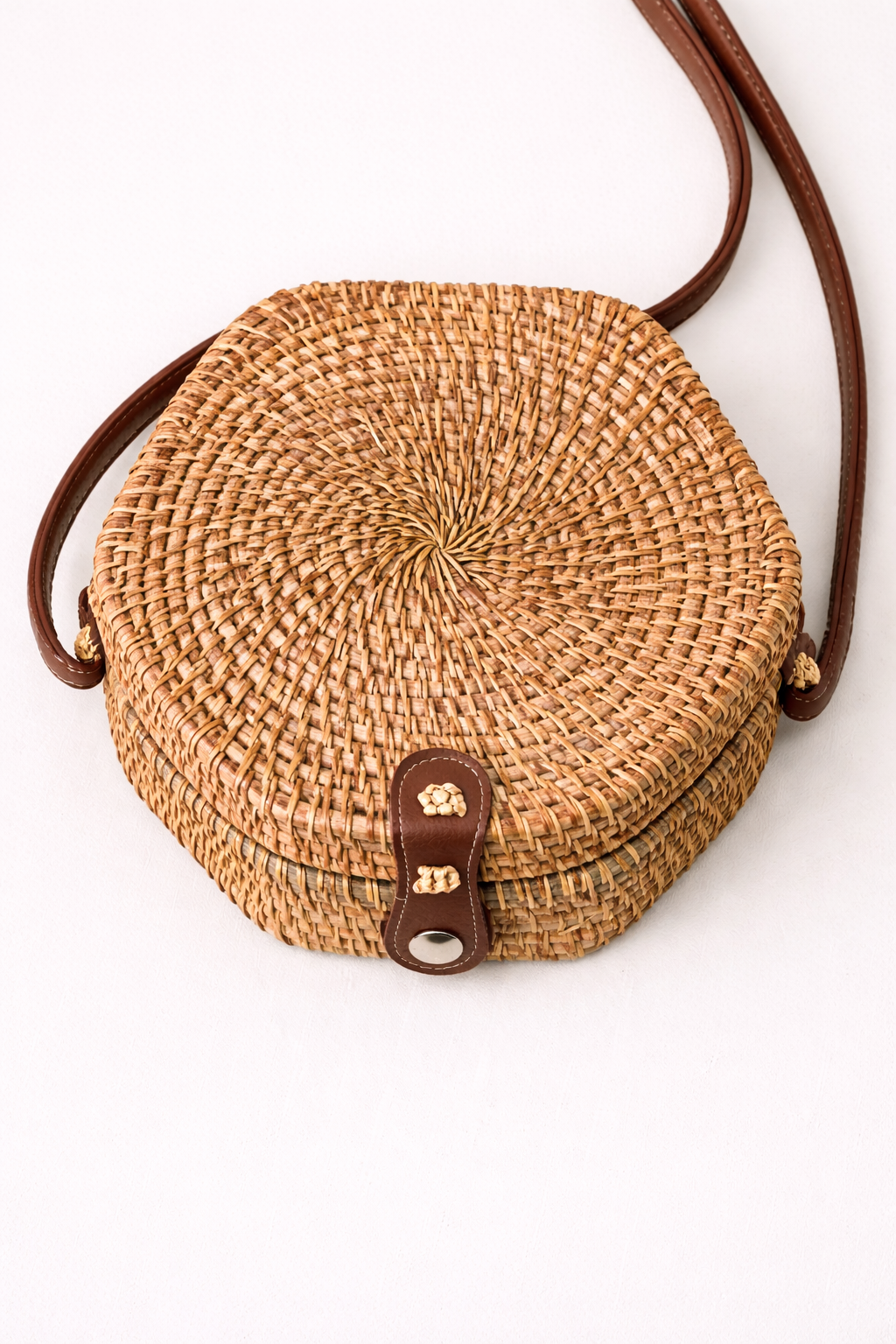 Solara Woven Crossbody Box Bag