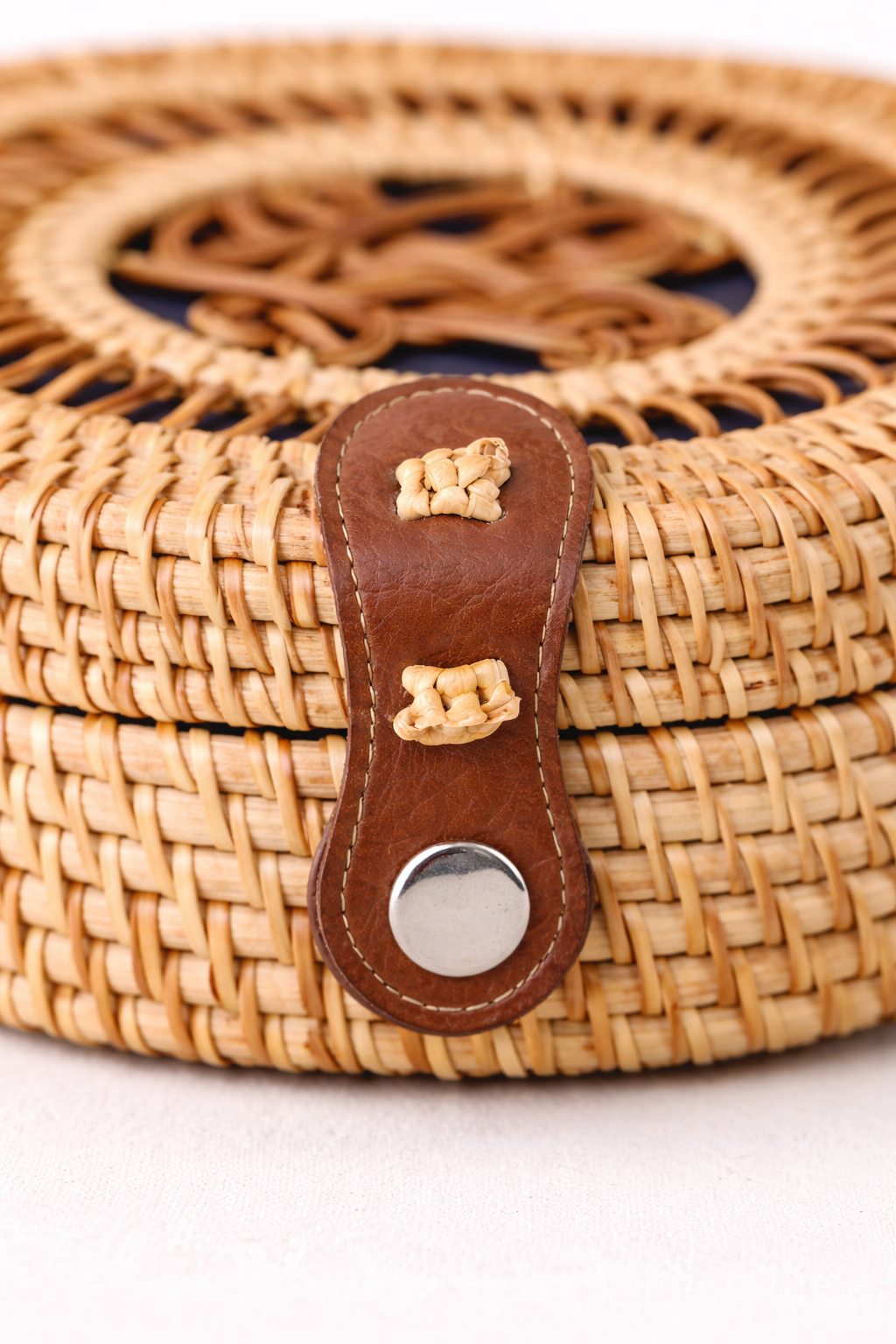 Paloma Round Woven Crossbody Bag