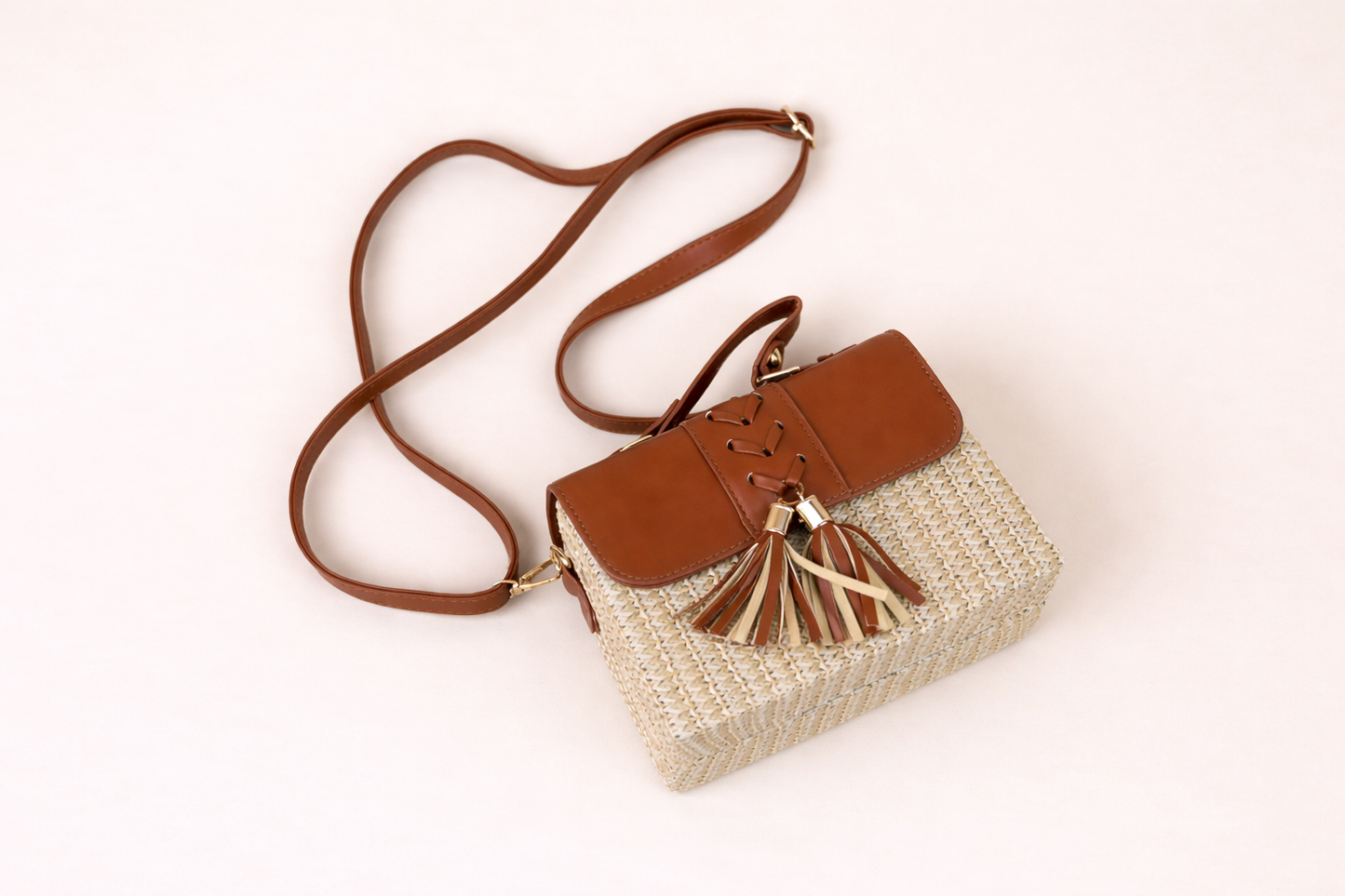 Terra Lace Weave Mini Satchel