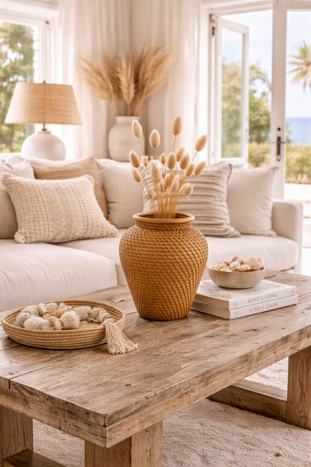Aureva Handwoven Rattan Vase