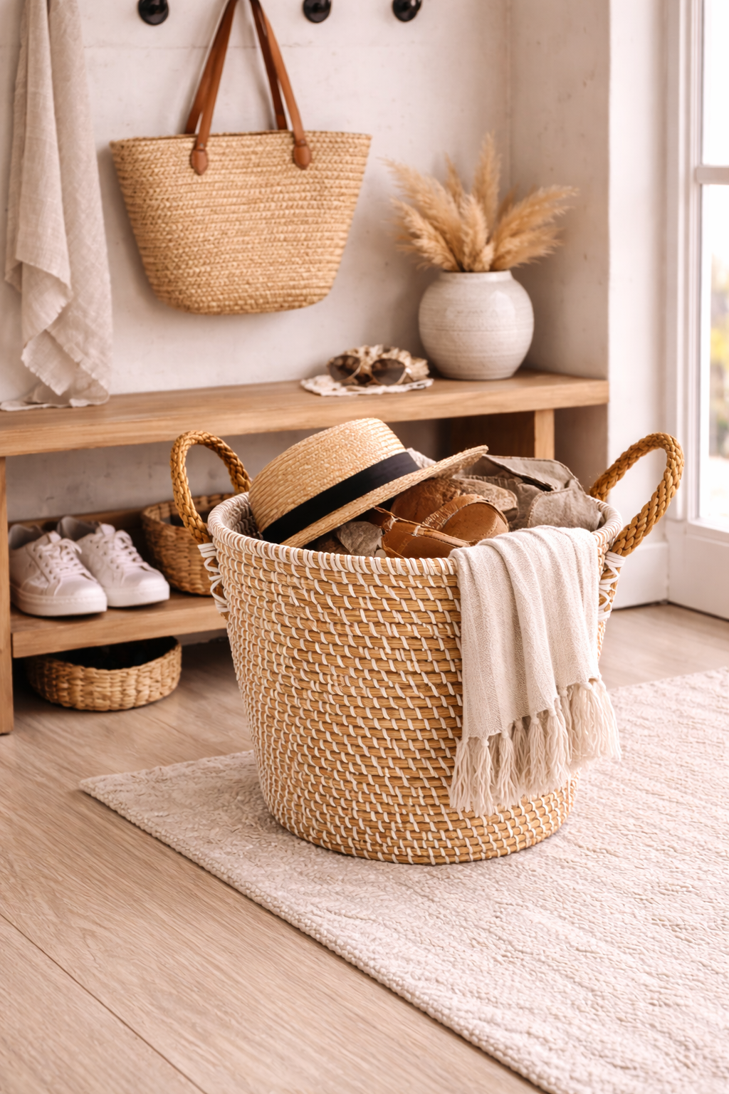 Sorelle Handwoven Storage Basket
