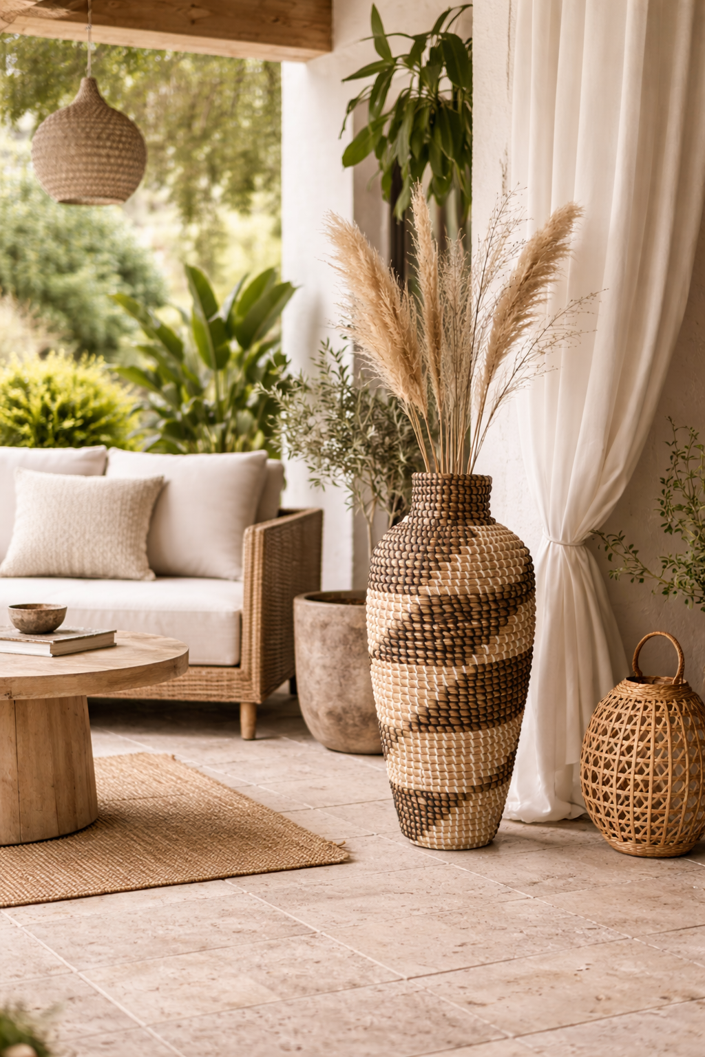 Zahara Handwoven Floor Vase