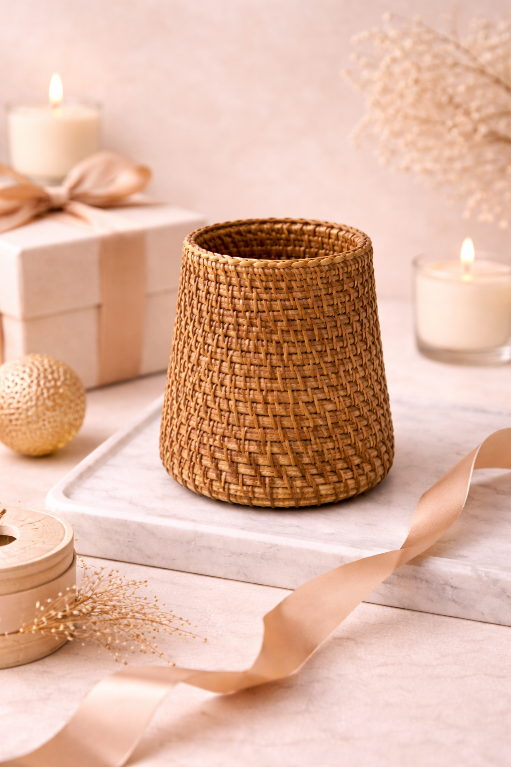 Aurelia Weave Handwoven Rattan Holder