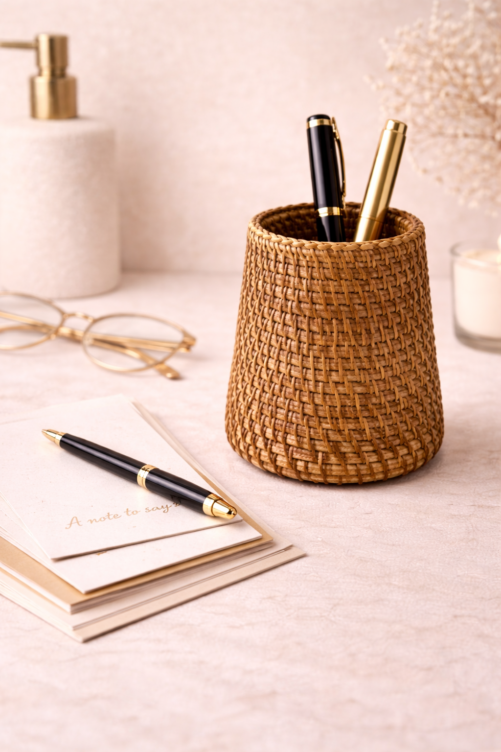 Aurelia Weave Handwoven Rattan Holder