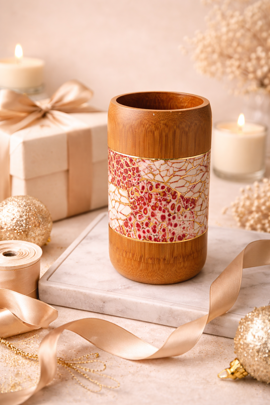 Aurelia Rouge Kintsugi Bamboo Holder