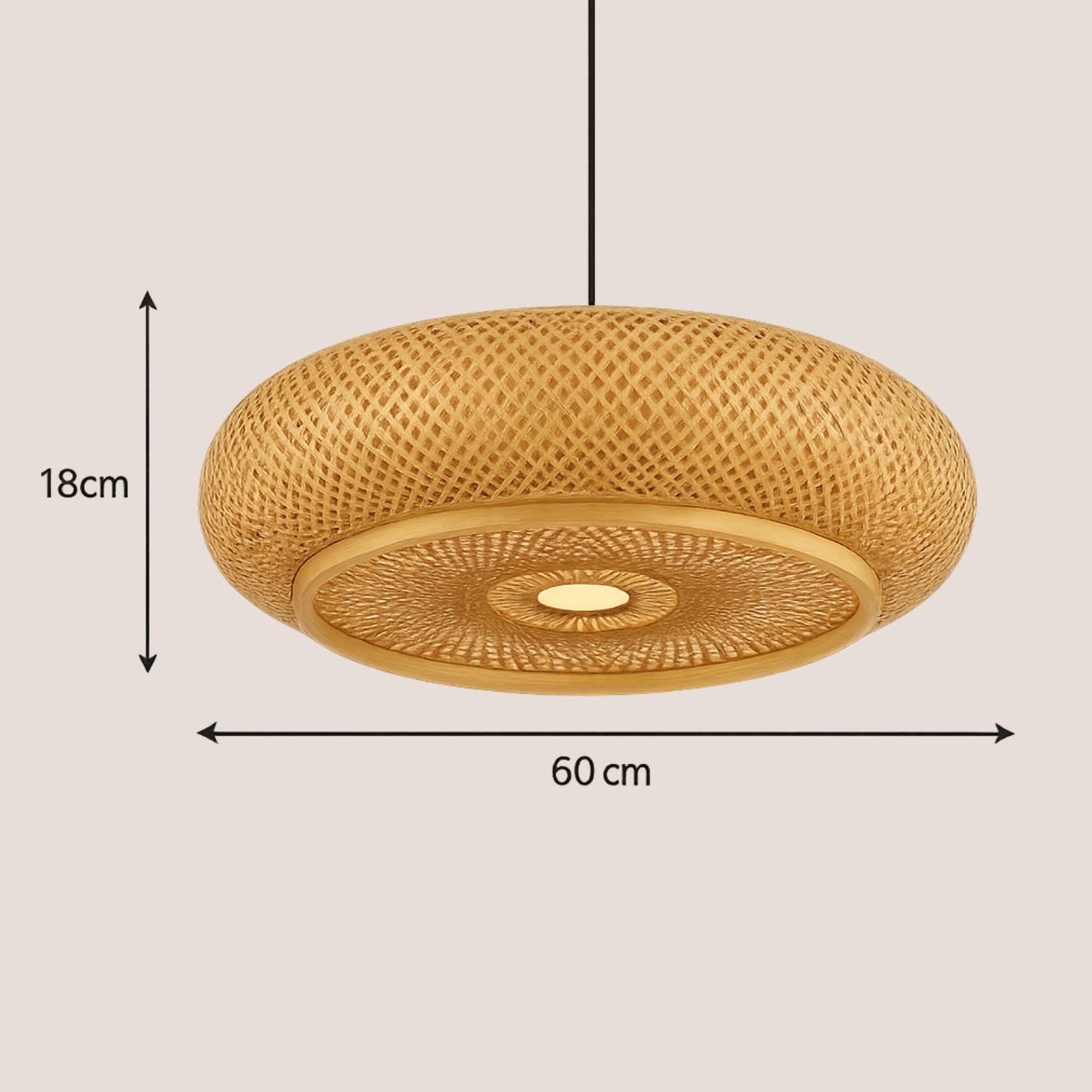 Suvana Rattan Dome Pendant Light