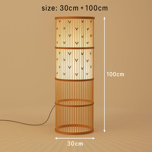 Takumi Column Rattan Floor Lamp