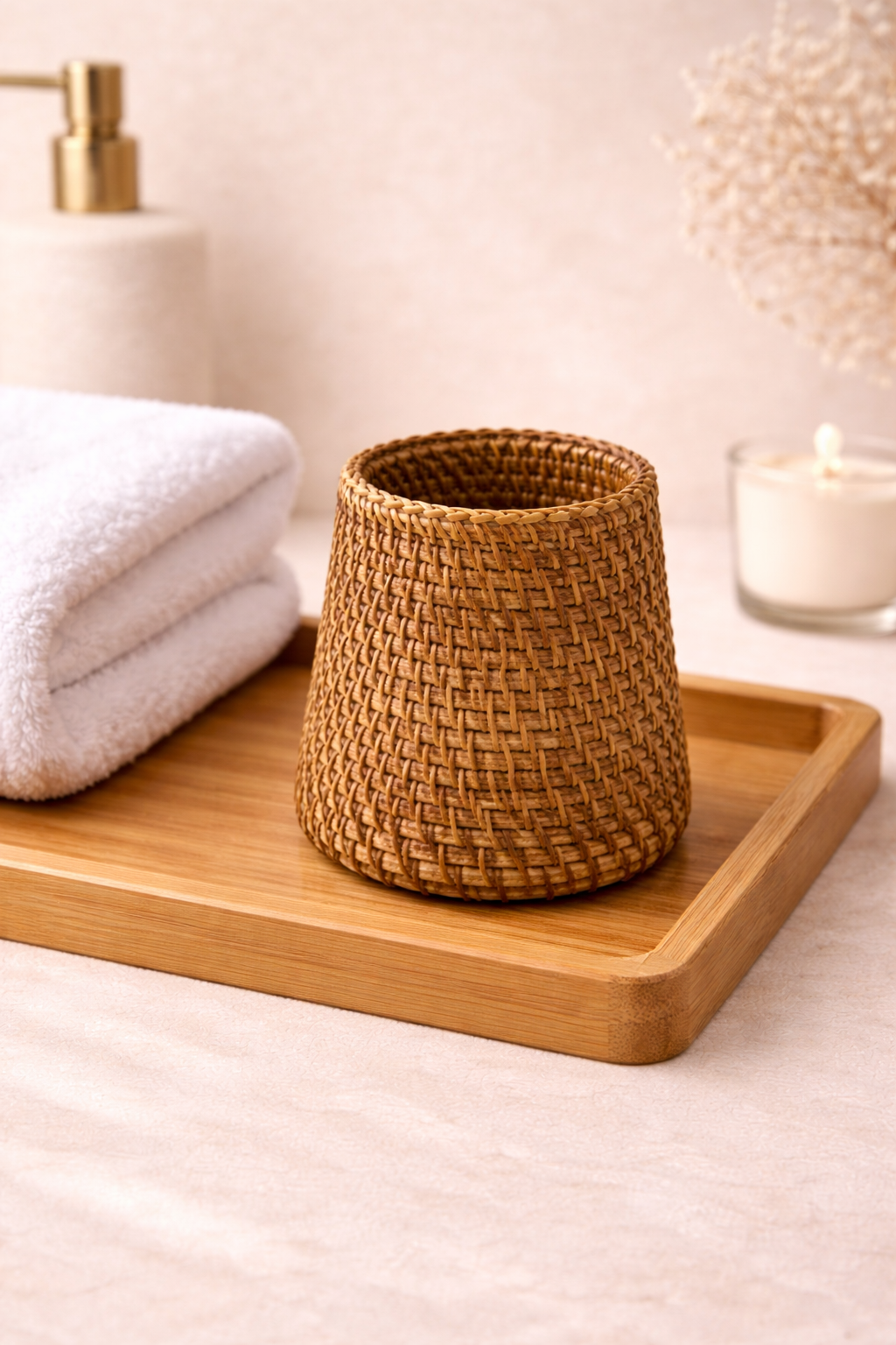 Aurelia Weave Handwoven Rattan Holder