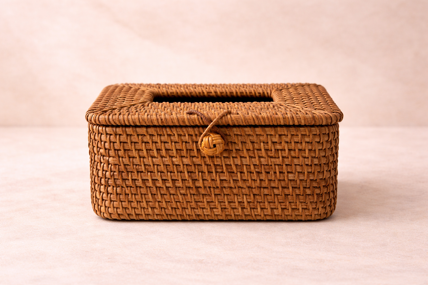 Aurelia Weave Handwoven Rattan Tissue Box Cover