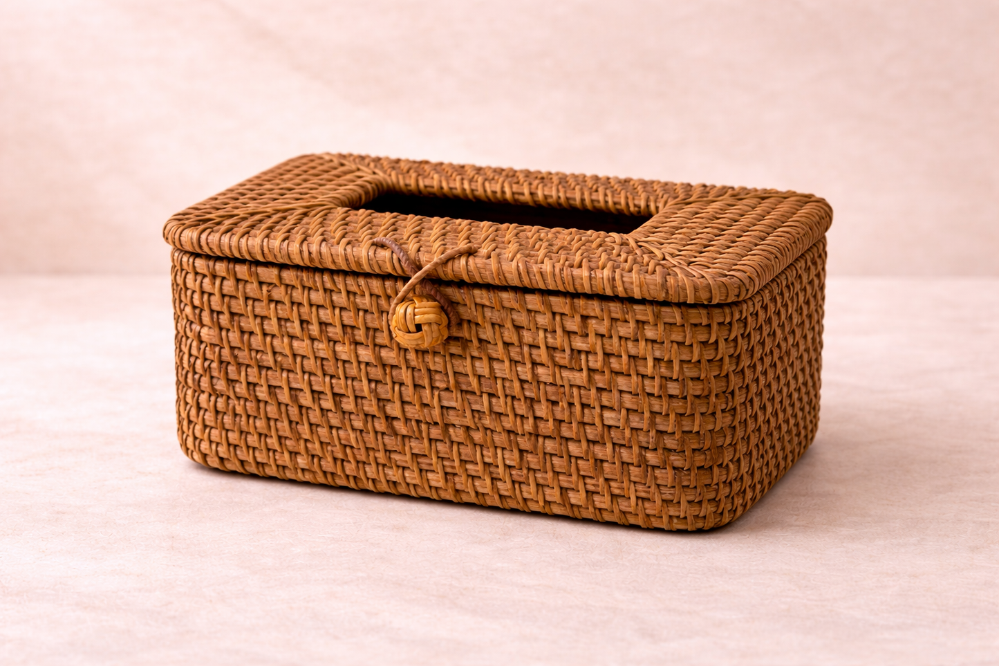 Aurelia Weave Handwoven Rattan Tissue Box Cover