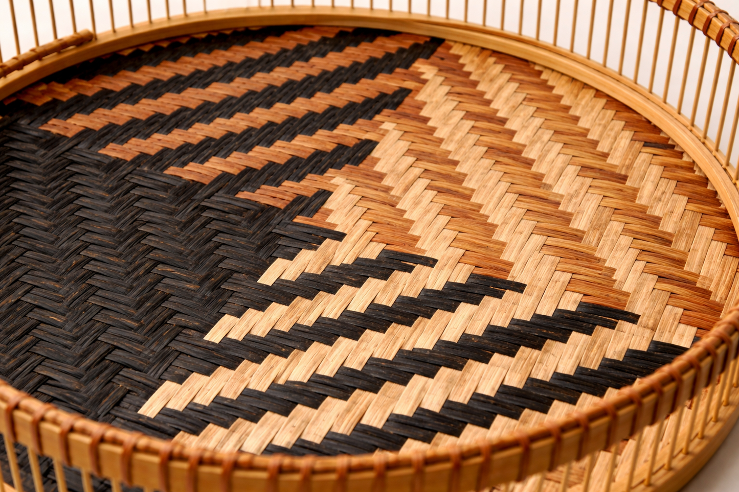 Kaia Loom Handcrafted Rattan Statement Tray