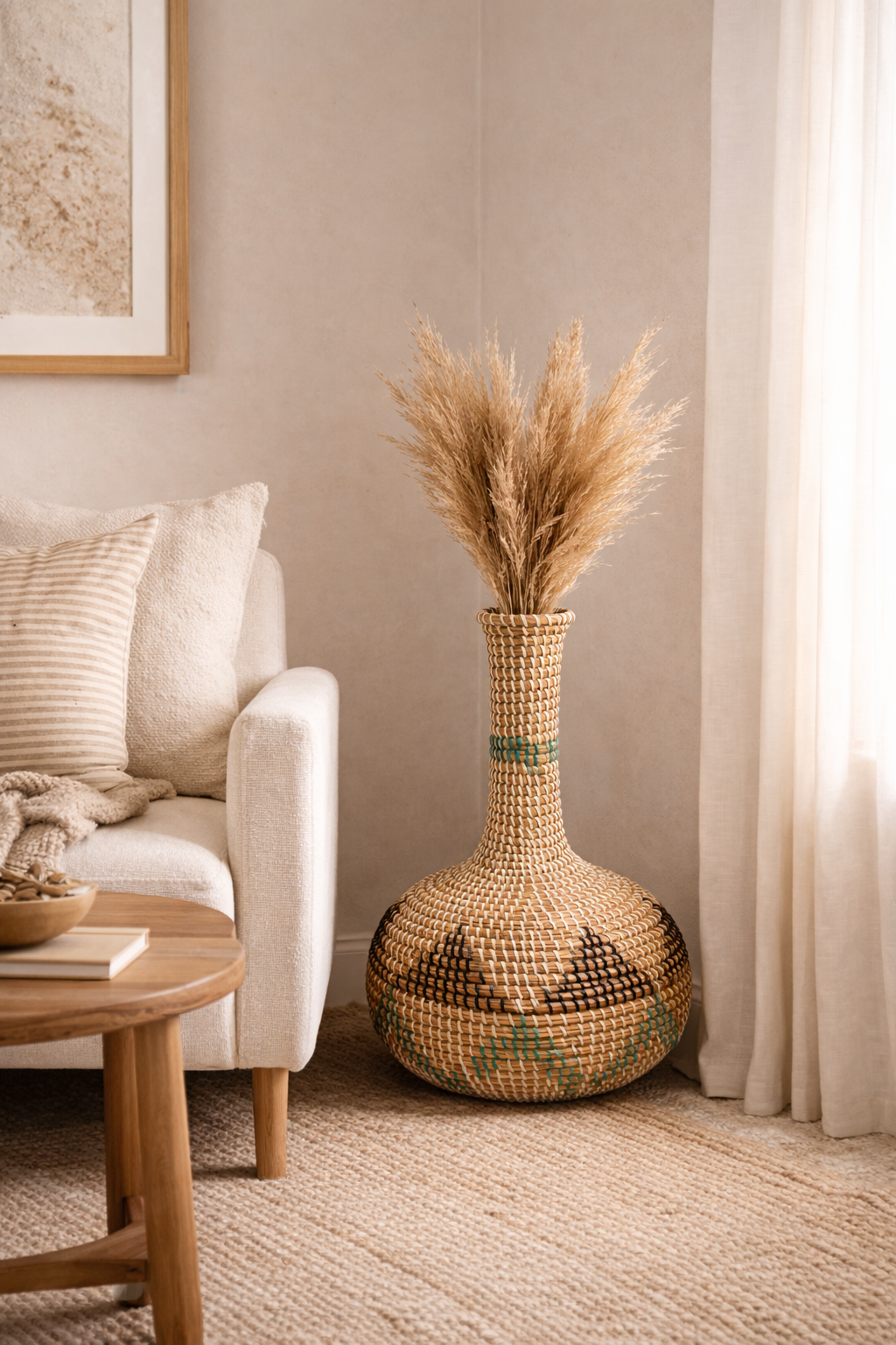 Aarunya Handwoven Floor Vase