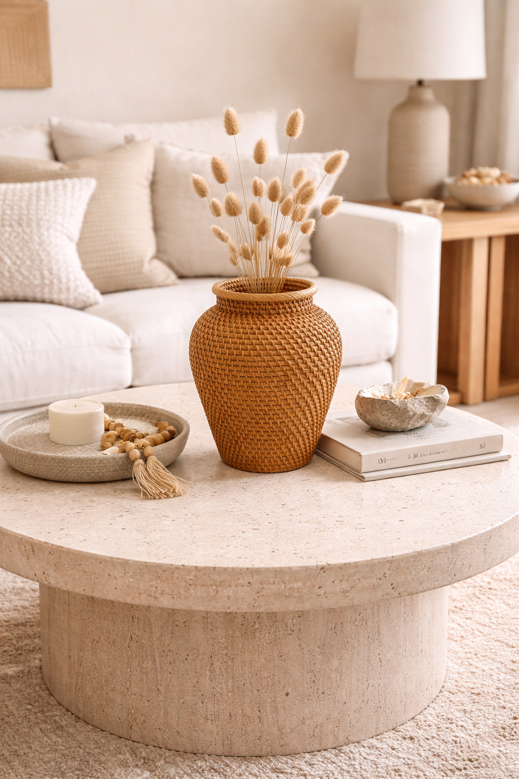 Aureva Handwoven Rattan Vase