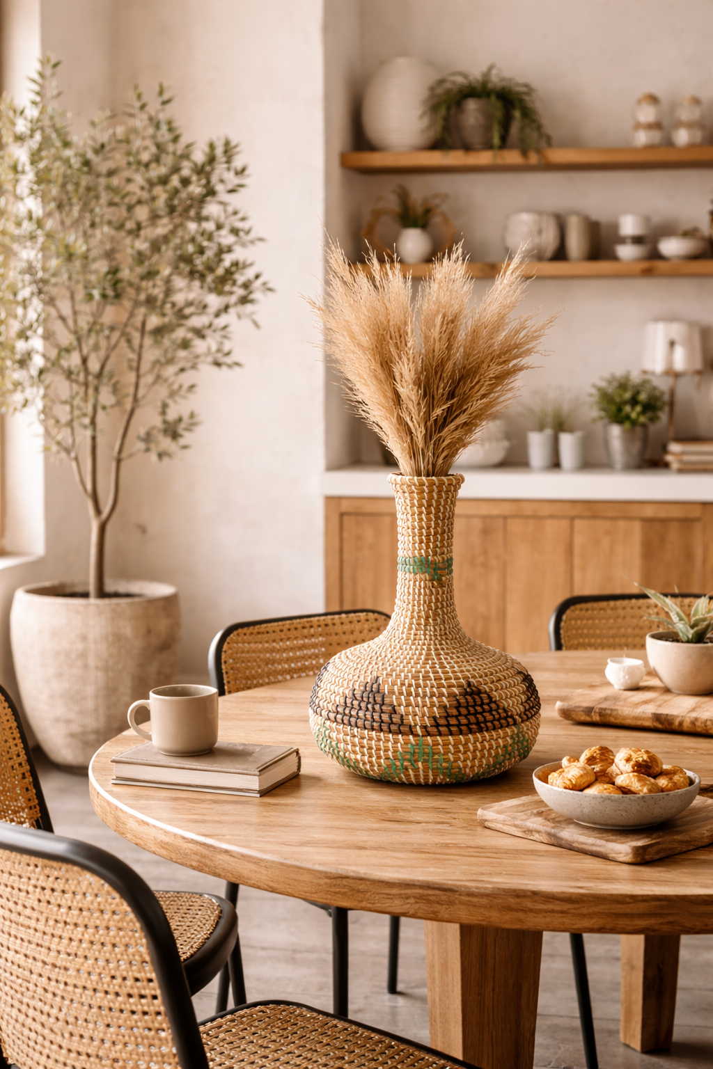 Aarunya Handwoven Floor Vase