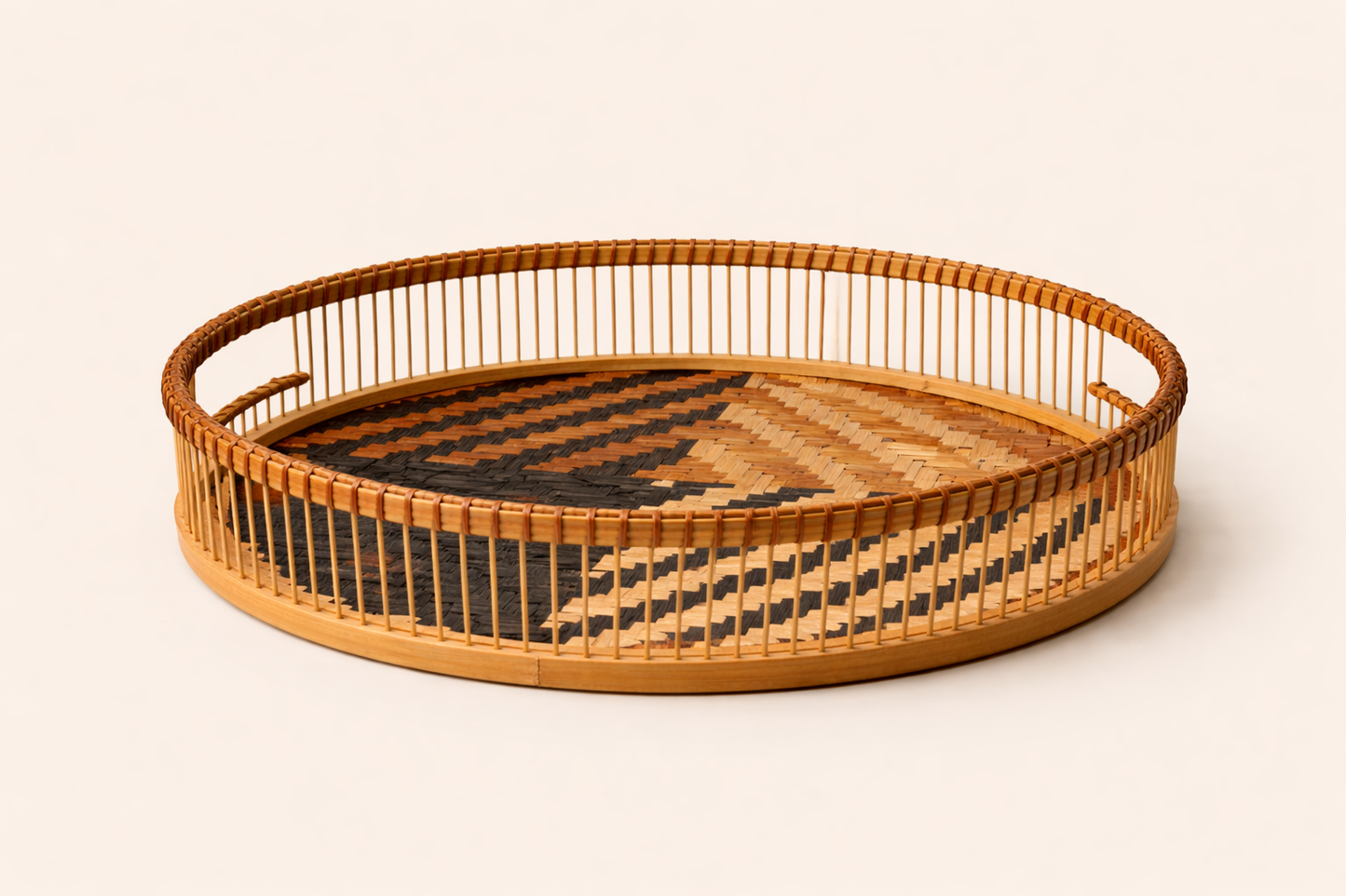 Kaia Loom Handcrafted Rattan Statement Tray